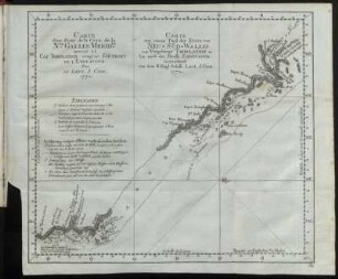 N° 52: Carte von einem Theil der Küste von Neu=Süd=Wallis vom Vorgebirge Tribulation an bis nach der Strasse Endevaour