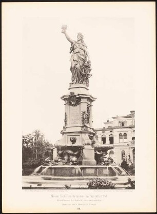 Neuer Schützenbrunnen, Frankfurt/Main: Ansicht (aus: Moderne Neubauten, 1.Jg., 1894, hrsg. W. Kick)