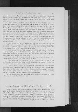 Verhandlungen zu Ebstorf und Verden. - 1426.