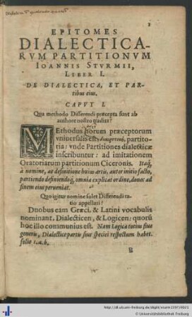 Liber I. De Dialectica