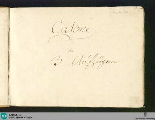 ?Catone in Utica? - Don Mus.Ms. 2432