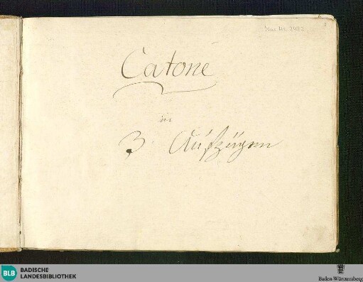 ?Catone in Utica? - Don Mus.Ms. 2432
