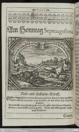 Am Sonntag Septuagesima