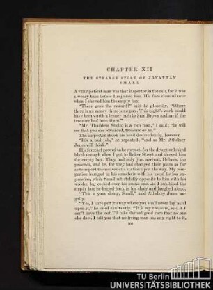 Chapter XII. The strange story of Jonathan Small