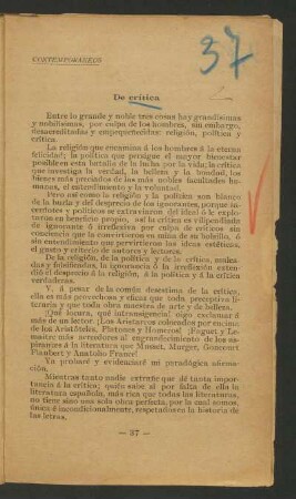 De crítica