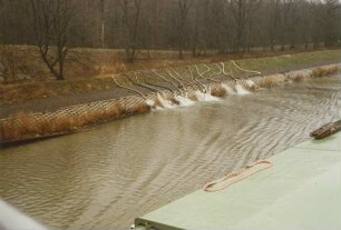 Rutschungen der Böschung am Mittellandkanal