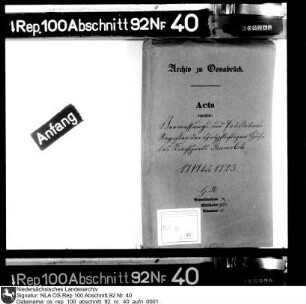 Vermessungs- und Abgabenverzeichnisse der schatzpflichtigen Stätten im Kirchspiel Riemsloh