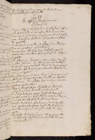 IV. De Officio Professorum Philosophiae.