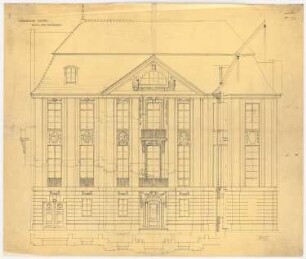 Wohnhaus Dr. Eduard Simon, Berlin: Details der Vorderfassade