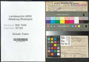 Entnazifizierung Franz Greuel , geb. 05.06.1910 (Kaufmann)
