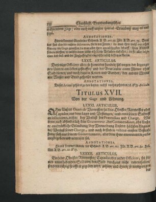 Titulus XVII. Von der Gage und Löhnung.