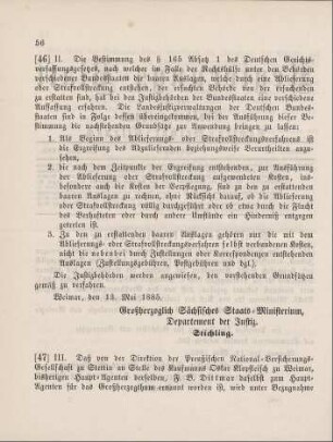 47. Ministerial-Bekanntmachung, Wechsel in der Haupt-Agentur der Preußischen National-Versicherungs-Gesellschaft zu Stettin betreffend