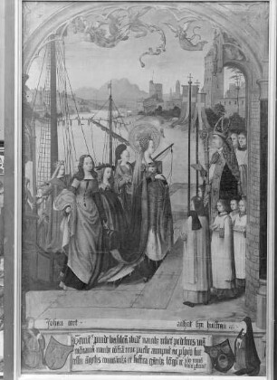Ankunft der heiligen Ursula und ihrer Gefährtinnen in Basel