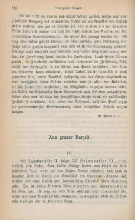 518-533 Aus grauer Vorzeit : Fortsetzung
