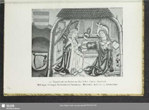 Teppich mit vier Szenen aus dem Leben Christi.