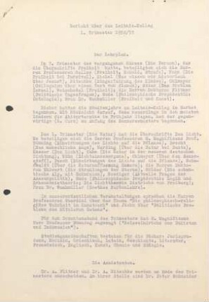 1. Trimester 1952/53