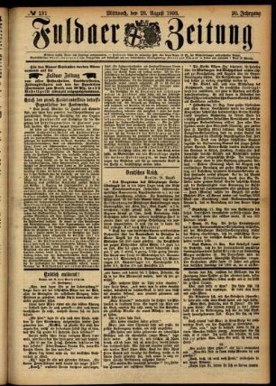 Ausgabe vom Mittwoch, den 23. August 1893.