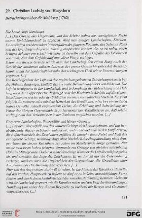 29. Christian Ludwig von Hagedorn