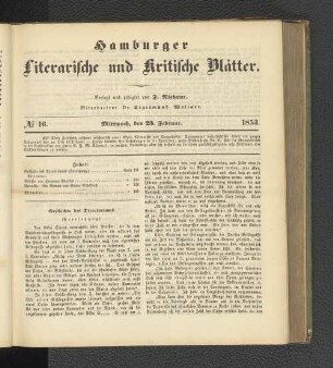 No. 16. 23. Februar 1853