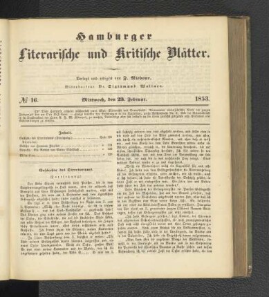 No. 16. 23. Februar 1853