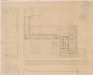 Grund, Peter; Neu-Isenburg; Rathaus mit Wasserturm - Grundriss