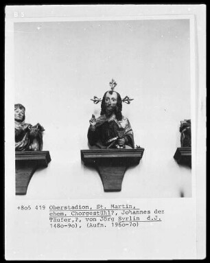 Wange eines ehemaligen Chorgestühls (?): Johannes der Täufer