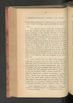 Correspondence, Notes, and News.