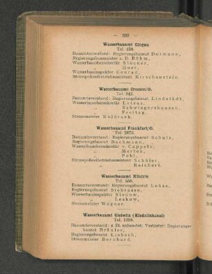 Wasserbauamt Küstrin