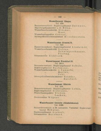 Wasserbauamt Küstrin
