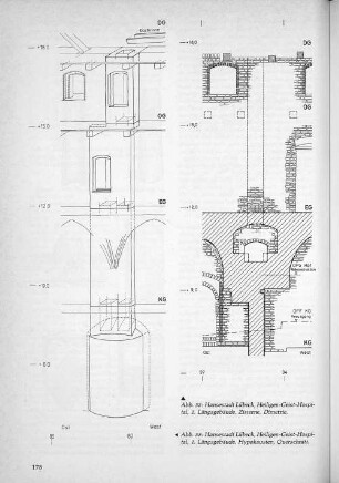 Abb. 32: Hansestadt Lübeck, Heiligen-Geist-Hospital, 1.Längsgebäude, Zisterne, Dimetrie.