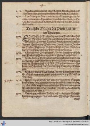 Teutsche Bücher der Protestierenden Theologen.