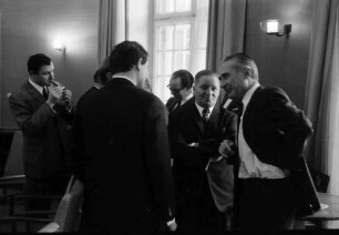 Stuttgart: Villa Reitzenstein; Besuch bei der Landesregierung; Gruppe mit Journalisten aus Freiburg