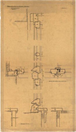 Billing, Hermann; Frankenthal, Zuckerfabrikstr.; Zuckerfabrik, Umbau Verwaltungsgebäude - Fenster (Details)
