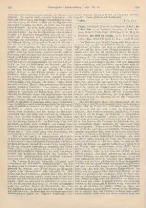 600-601 [Rezension] Kögel, Rud., Der 1. Brief Petri, in 20 Predigten ausgelegt. 3. Aufl