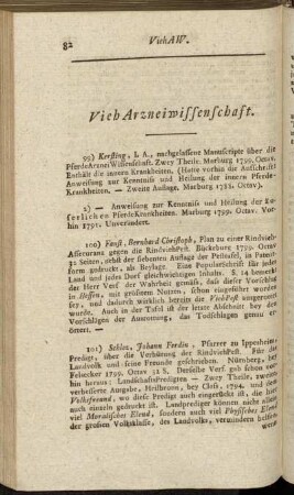 Vieh-Arzneiwissenschaft.