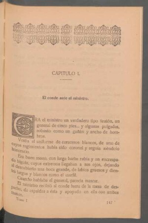 Capítulo L - El conde ante el ministro.