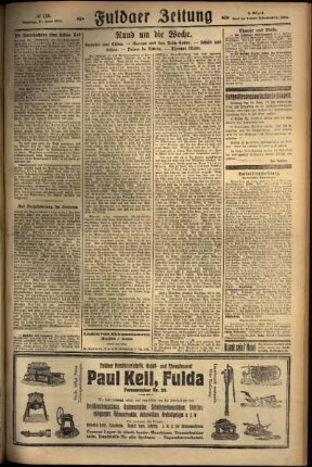 Zweite Ausgabe vom Sonntag, den 14. Juni 1925.