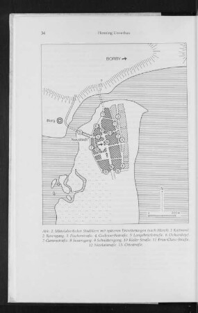 Abb. 2: Mittelalterlicher Stadtkern mit späteren Erweiterungen