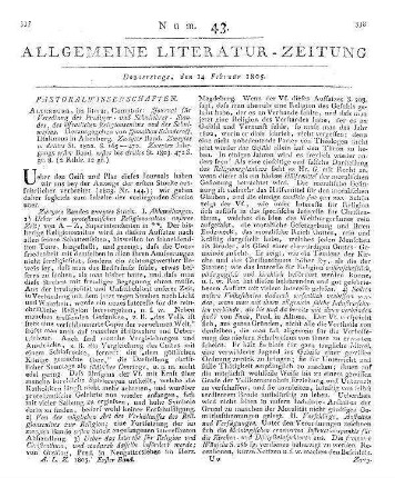 1805: Allgemeine Literatur-Zeitung