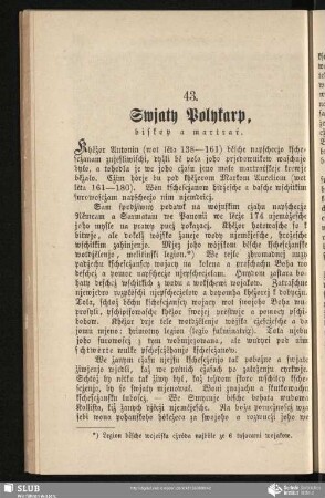 43. Swjaty Polykarp, biskop a martraŕ