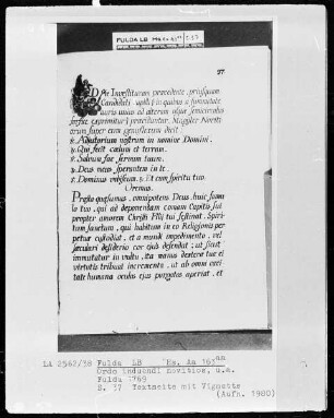 Ordo induendi novitios und anderes — Putten, Folio 37recto