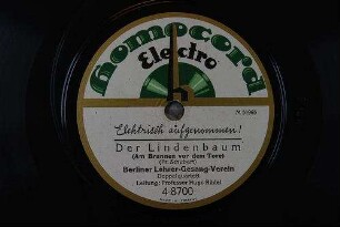 Der Lindenbaum : (Am Brunnen vor dem Tore) / (Fr. Schubert)