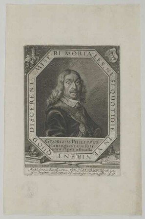 Bildnis des Georgius Philippus Harsdörfferus