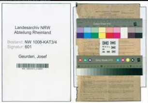 Entnazifizierung Josef Geurden , geb. 30.09.1888 (Webmeister)