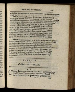 Caput III. De Cælo Et Stellis.