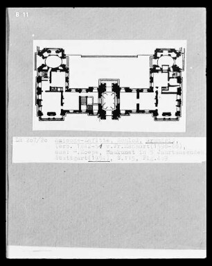 Grundriss des Schlosses von Maisons-Lafitte