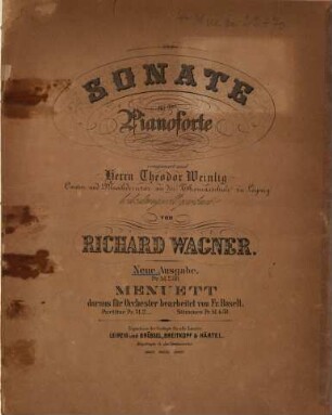 Sonate für das Pianoforte