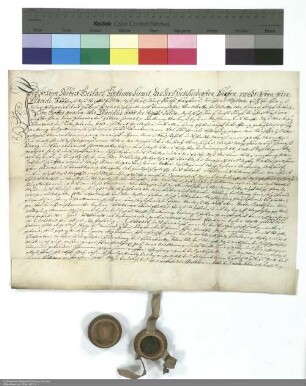 Revers Johann Hubert Gerlachs bezüglich der Belehnung mit einem Haus in Fulda durch Placidus [von Droste], Abt von Fulda