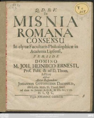 De Misnia Romana