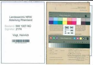 Entnazifizierung Heinrich Vogt , geb. 02.03.1919 (Stanzer)